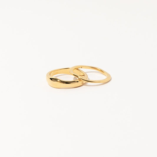 Chic Duo Form Ring Set Jewelry Piece