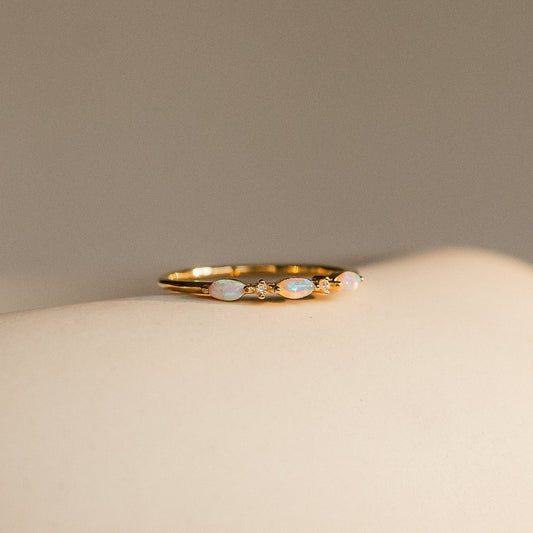 Chic Alessia Trio Opal Ring Jewelry Piece